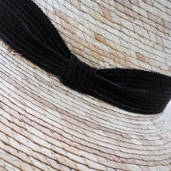 Lucca Couture Woven Straw Hat with Dark Brown Band main image 7